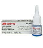 3M Vetbond Tissue Adhesive 0.1 oz (3 mL) – Fast-Acting Veterinary Wound Glue for Pets, Surgical-Grade Skin Adhesive Sealant with Blue Tint for Precise Application, Includes Reusable Applicator Tips