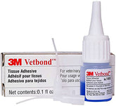 3M Vetbond Tissue Adhesive 0.1 oz (3 mL) – Fast-Acting Veterinary Wound Glue for Pets, Surgical-Grade Skin Adhesive Sealant with Blue Tint for Precise Application, Includes Reusable Applicator Tips
