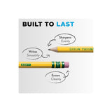 Ticonderoga Wood-Cased Pencils, 1 B Extra Soft, Yellow, 12 Count
