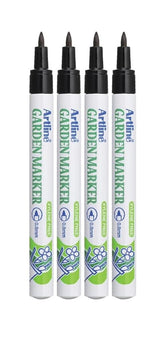 Artline Garden Marker | Water Resistant | Quick Dry Ink Great For Outside Use (4 Markers)