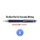 uni-ball® JetStream™ RT Retractable Ballpoint Pens, Bold Point, 1.0 mm, Black Barrel, Blue Ink, Pack Of 3