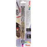 Pentel Arts Gel Roller for Fabric, (1.0mm) Bold Lines, Permanent, Black Ink, Pack of 2 (BN15BP2A)