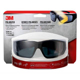 3M Polarized Safety Glasses ANSI Z87.1 Certified – Anti-Fog Scratch-Resistant Lenses with UV Protection, Impact-Resistant Wraparound Eyewear with Storage Bag and Lanyard