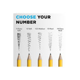 Ticonderoga Wood-Cased Pencils, 1 B Extra Soft, Yellow, 12 Count