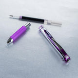 Pentel EnerGel XM BL77 - Retractable Liquid Gel Ink Pen - 0.7mm - 54% Recycled - Purple - Pack of 3