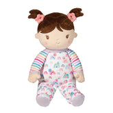 Douglas Isabelle Rainbow Stripe Soft Baby Doll