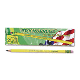 Ticonderoga Wood-Cased Pencils, 1 B Extra Soft, Yellow, 12 Count