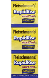 Fleischmann's Rapid Rise Instant Yeast Fast Acting 0.25 Ounce, 3 Count - PACK OF 8