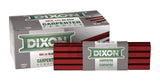 DIXON Industrial Carpenter Pencils, Hard Graphite Core, Red/Black, 7", 12-Pack (19973)