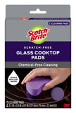 Scotch-Brite™ Glass Cooktop Pads , 4.1 in x 3.4 in x 1 in (104 cm x 86 m x 25), 6/2