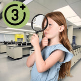 U.S. Toy US Toy One Jumbo 9" Plastic Magnifying Glass, Black