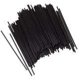 Chef Craft 5 Inch Coffee Stirrer Straws-Set of 150, Pack of 1, black