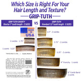 Good Hair Days Grip‑Tuth Shorty Tuck Combs – 1 3/4″ Decorative Styling Tools for Fine, Thin Hair, Secure Hold, Jewelry & Accessories – Tortoise Shell, Set of 2
