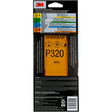 3M Wetordry Sandpaper, 03024, Assorted Grits, 3 2/3 in x 9 in, 5 Sheets Per Pack