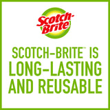 Scotch-Brite Heavy Duty Outdoor Scrubber, Ideal for Concrete, Patio Bricks, BBQ Tools and Charcoal and Gas Grills