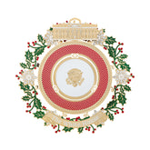 Official 2025 White House Christmas Ornament – Honors 150 Years of White House State Dinners, 24k Gold-Finished Brass, Includes Ribbon & Booklet, Collectible Gift in Keepsake Box, Made in USA