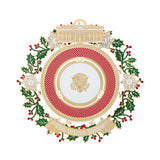 Official 2025 White House Christmas Ornament – Honors 150 Years of White House State Dinners, 24k Gold-Finished Brass, Includes Ribbon & Booklet, Collectible Gift in Keepsake Box, Made in USA