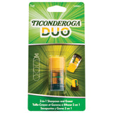 Dixon Ticonderoga Duo Sharpener/Eraser, Green and Yellow, 1 Count