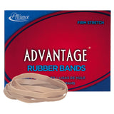 Alliance Rubber 26649 Advantage Rubber Bands Size #64, 1/4 lb Box Contains Approx. 80 Bands (3 1/2" x 1/4", Natural Crepe) Beige