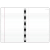 Cambridge Limited Notebook, 6 Pack Black Notebook, Legal Ruled, Professional Business Notebook, 80 Sheets, Spiral Wirebound Office Journal & Notebook For Quicknotes, Meeting for Women & Men, CAM10-402