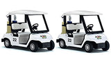 KinsFun - Golf Cart 4½" Die Cast Metal Model Pullback Action Toy (White 2Set)