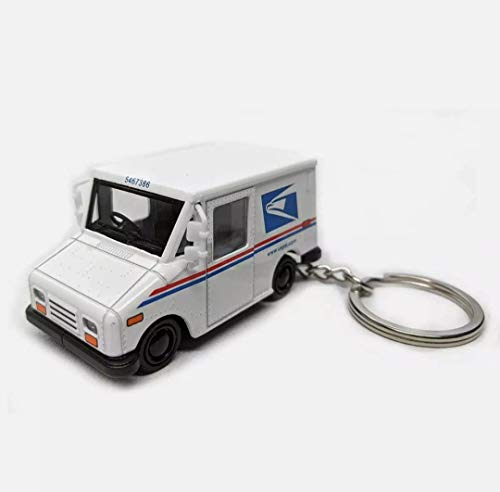 KiNSMART Die Cast 2.5 Inch United States Postal Service Truck USPS Grumman LLV 1:72 Scale 2.5in Key-Chain