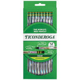 Ticonderoga Noir Wood-Cased Pencils, Pre-Sharpened, #2 HB, Holographic (Pack of 6, 72 Count Total)