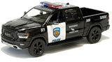 KiNSMART - 2019 Dodge Ram 1500 Pickup 1:46 O Scale 5" Die Cast Metal Model Toy Truck (Police Edition)