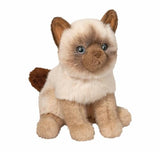Douglas Fu Siamese Cat Plush Stuffed Animal, 9 Inch Soft Blue Eyed Cat Toy