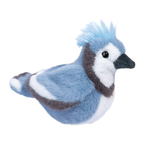 Douglas Denim Blue Jay Bird Plush Stuffed Animal | 8-Inch Long