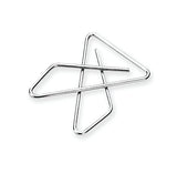 Acco Brand Ideal Paper Clamp (Butterfly Clamp), Smooth Finish, No.1 Size (Large), 12/Box (A7072610)