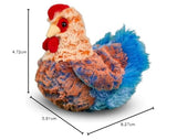 Douglas Henrietta Blue Lace Hen Chicken Plush Stuffed Animal