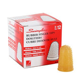 Swingline Products - Swingline - Rubber Finger Tips, Size 11 1/2, Medium, Amber, 12/Pack - Sold As 1 Dozen - Tough, tips last a long time. - Surface nubs ensure positive grip. - Extra thick material a