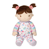Douglas Isabelle Rainbow Stripe Soft Baby Doll