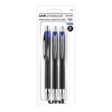 uni-ball® JetStream™ RT Retractable Ballpoint Pens, Bold Point, 1.0 mm, Black Barrel, Blue Ink, Pack Of 3
