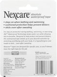 Nexcare Absolute Waterproof First Aid Tape 1.00 Inch x 5 yd (5 Rolls) – Strong Adhesive Medical Tape for Wound Care, Flexible for Active Use
