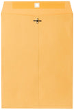 Mead Letter Size Mailing Envelopes, Clasp Closure, All-Purpose 32-lb Paper, 9" X 12", Brown Manila Kraft Envelope, 100 per Pack (CO790)