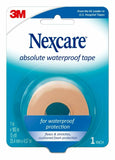 Nexcare 731 First Aid Waterproof Tape w/Dispenser,1-Inch x180-Inch, Flexible