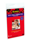 Scotch Self-Sealing Laminating Pouches, 4 x 6 Inches, 3-Pack of 5 Pouches – No Machine Needed, Clear, Photo Safe