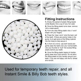 Billy Bob Replacement Thermal Adhesive Fitting Beads for Fake Teeth Package of 2
