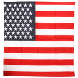 Bold & Stunning American Flag Polyester Bandana (20"x20") - 1 Pc - Perfect for Outdoor, Fashion & Patriotic Events