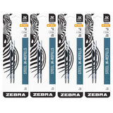 Refill for G-301 Gel Rollerball Pens, Med Point, Blue, 4 Pack, 2pcs each