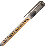 Pentel Arts Gel Roller for Fabric, (1.0mm) Bold Lines, Permanent, Black Ink, Pack of 2 (BN15BP2A)