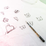 Pentel Arts Gel Roller for Fabric, (1.0mm) Bold Lines, Permanent, Black Ink, Pack of 2 (BN15BP2A)