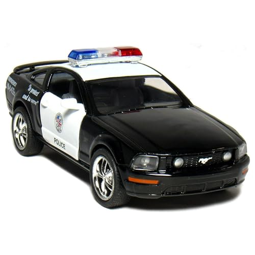 KiNSMART - 2006 Ford Mustang GT 1:38 Scale 5" Die Cast Metal Model Toy Car (Police)