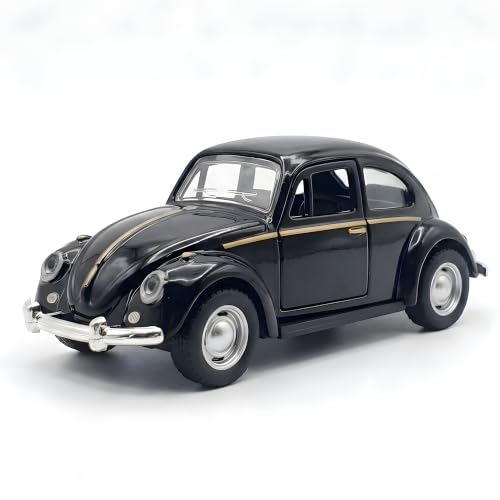 KiNSMART - 1967 Volkswagen Classic Beetle 5 Inch 1:32 Scale Die Cast Metal Model Toy (Black)