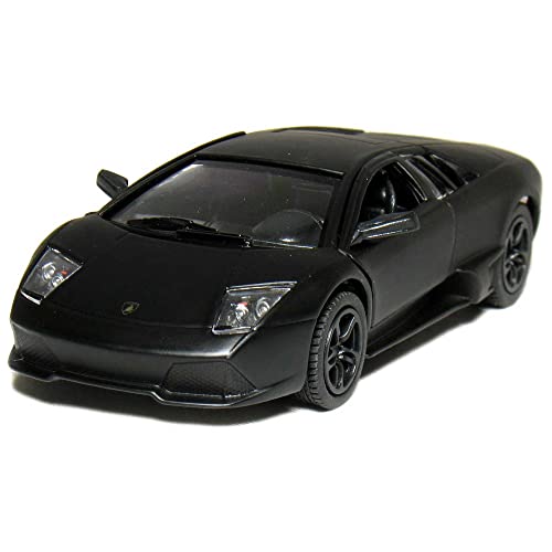 KiNSMART Lamborghini Murcielago LP640 1:36 Scale 5" Die Cast Model Super Sports Car Toy (Matte Black)