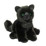 Douglas Salem Black Cat Plush Stuffed Animal - 9 Inch Tall Sitting