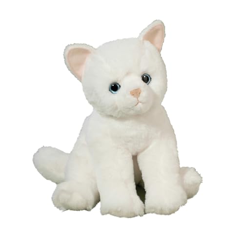 Douglas Winnie White Cat Plush Stuffed Animal, 11 Inch Soft Kitten Toy