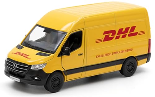 KiNSMART - Mercedes-Benz Sprinter Cargo Van 1:48 O Scale 5" Die Cast Metal Model Toy Van, Pull-Back Action (DHL)